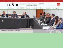 Tablet Screenshot of iunir.edu.ar